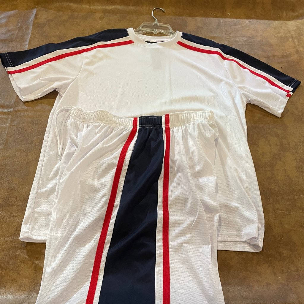 Brand New Lu Linea Uomo Two Piece Short Set Xxl RedWhiteBlue WTags Brand New Lu Linea Uomo Two Piece Short Set Xxl RedWhiteBlue WTags